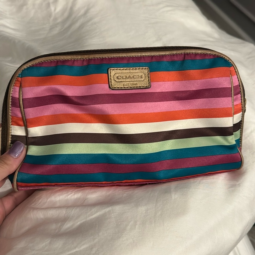 Coach makeup bag